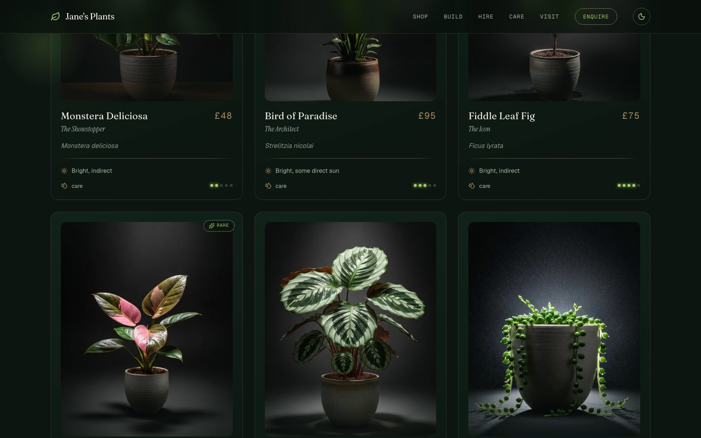 Jane's Plants